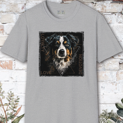Australian Shepherd Devotion, Loyalty, Love, Devotion unisex T Shirt
