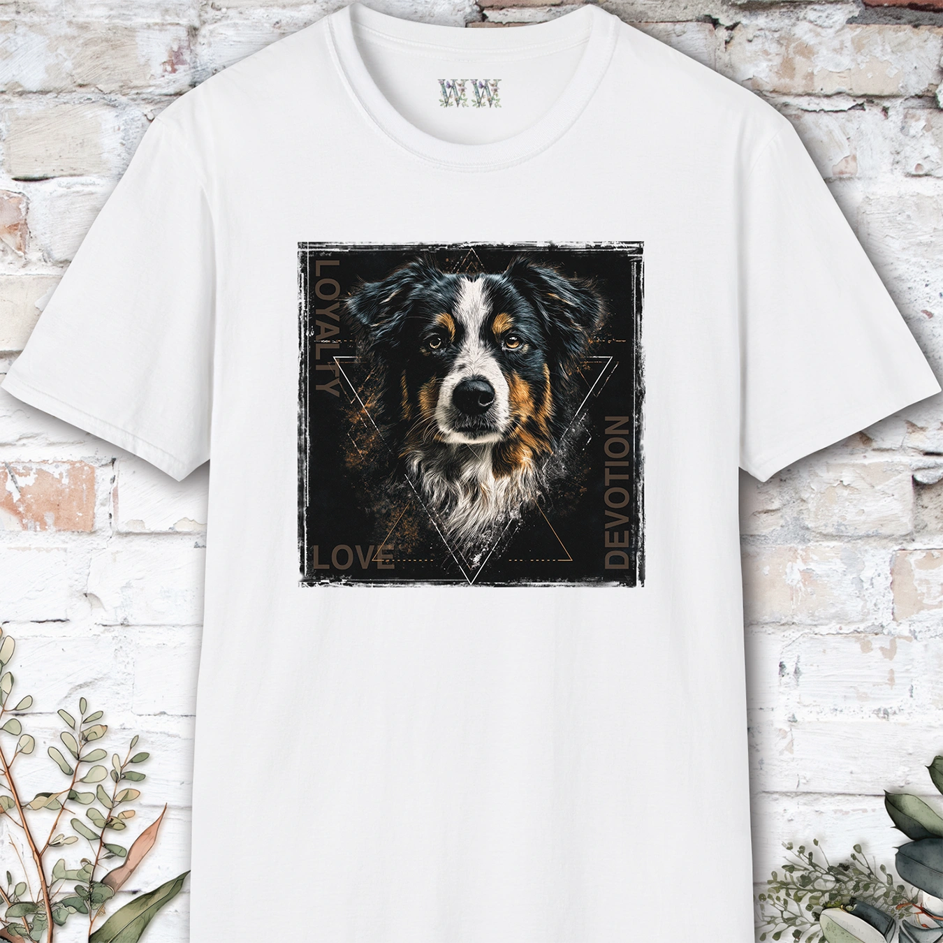 Australian Shepherd Devotion, Loyalty, Love, Devotion unisex T Shirt