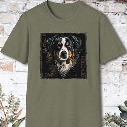 Australian Shepherd Devotion, Loyalty, Love, Devotion unisex T Shirt