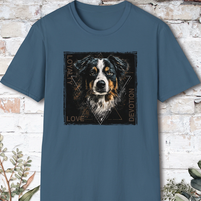 Australian Shepherd Devotion, Loyalty, Love, Devotion unisex T Shirt