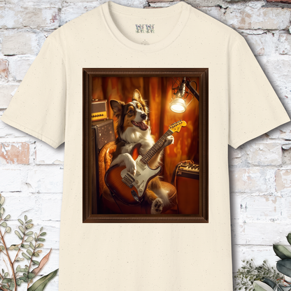 Australian Shepherd Guitar unisex T shirt