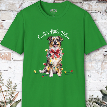 Australian Shepherd #2 Santa's little helper. unisex T shirt