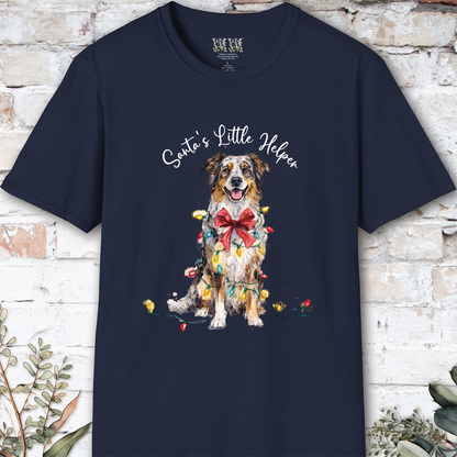 Australian Shepherd #2 Santa's little helper. unisex T shirt