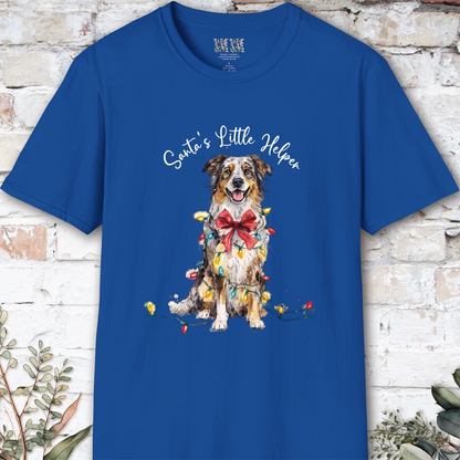Australian Shepherd #2 Santa's little helper. unisex T shirt