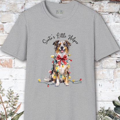 Australian Shepherd #2 Santa's little helper. unisex T shirt