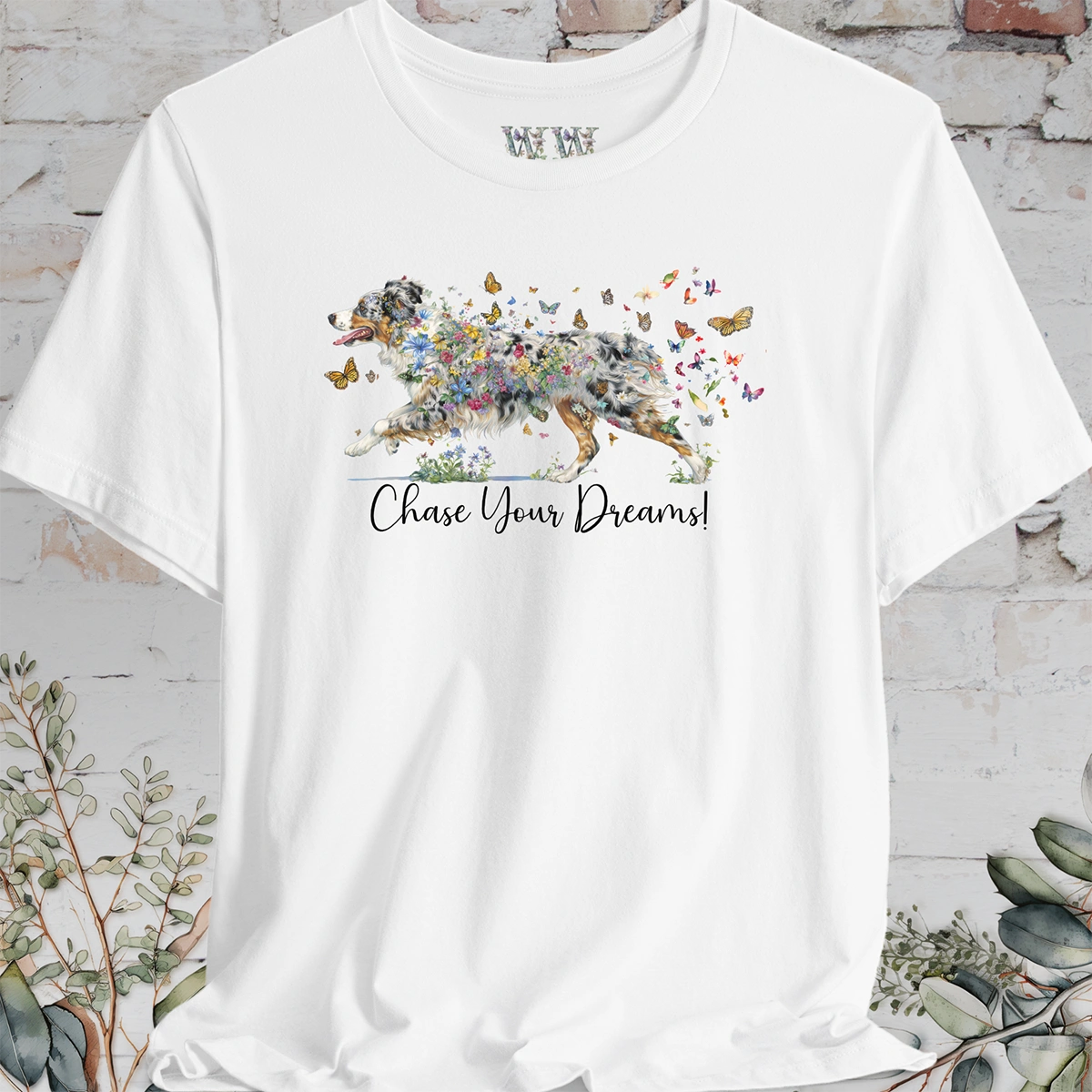 Australian Shepherd Blue Merle, "Live like the gate was left open" T shirt