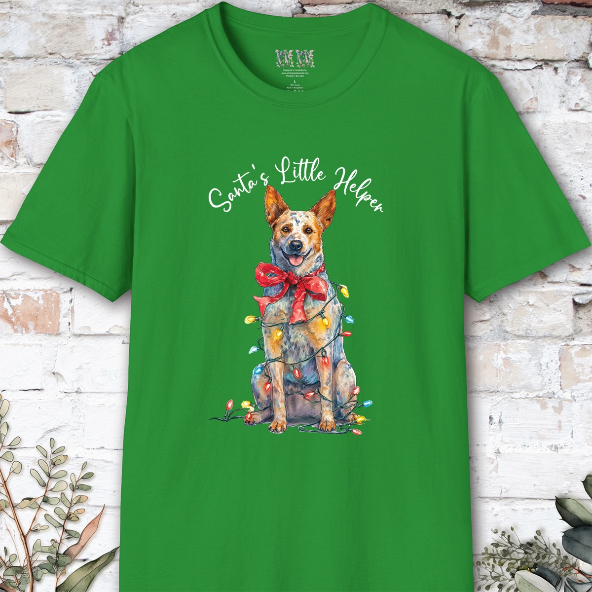 Australian Cattle Dog - Red Heeler #2 Santa's little helper. unisex T shirt