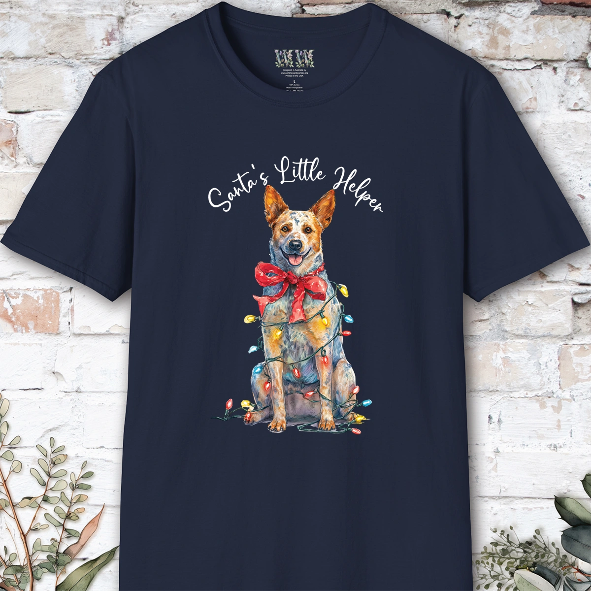 Australian Cattle Dog - Red Heeler #2 Santa's little helper. unisex T shirt