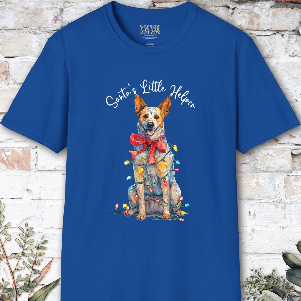 Australian Cattle Dog - Red Heeler #2 Santa's little helper. unisex T shirt