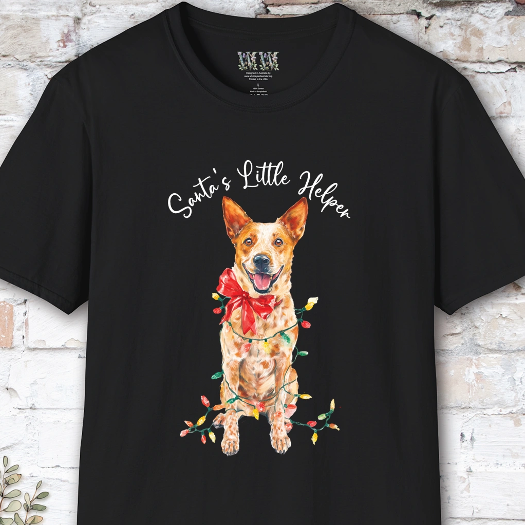 Australian Cattle Dog #3 (Red Heeler) Santa's little helper. unisex T shirt