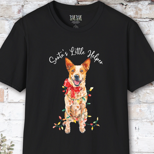 Australian Cattle Dog #3 (Red Heeler) Santa's little helper. unisex T shirt