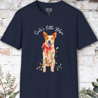Australian Cattle Dog #3 (Red Heeler) Santa's little helper. unisex T shirt