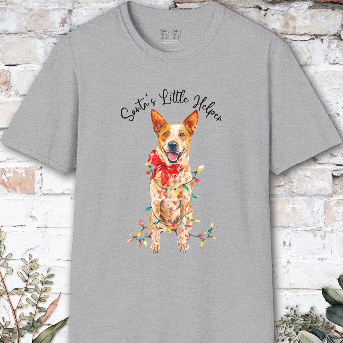 Australian Cattle Dog #3 (Red Heeler) Santa's little helper. unisex T shirt