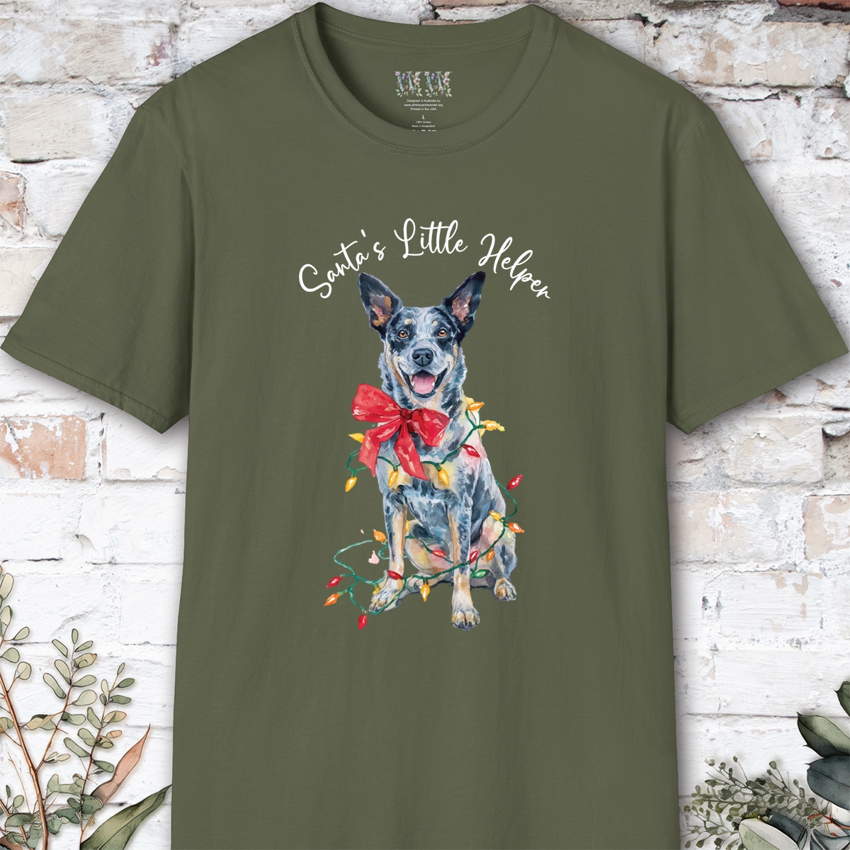 Australian Cattle Dog #4 (Blue Heeler)Santa's little helper. unisex T shirt