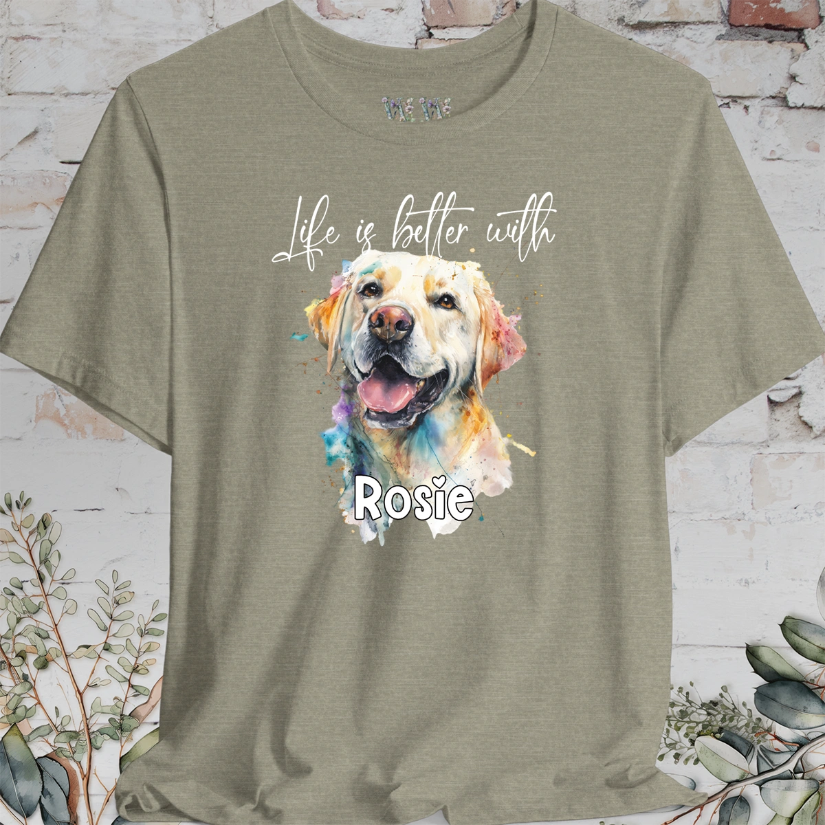 Labrador #2 'Life is better with'  Personalized T shirt
