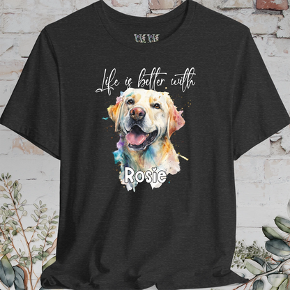Labrador #2 'Life is better with'  Personalized T shirt