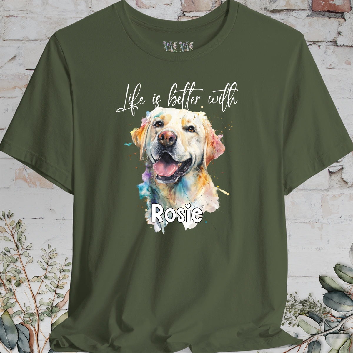 Labrador #2 'Life is better with'  Personalized T shirt