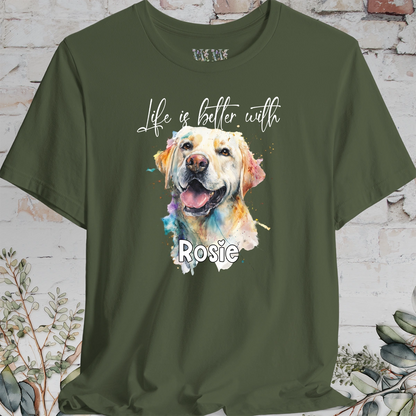 Labrador #2 'Life is better with'  Personalized T shirt