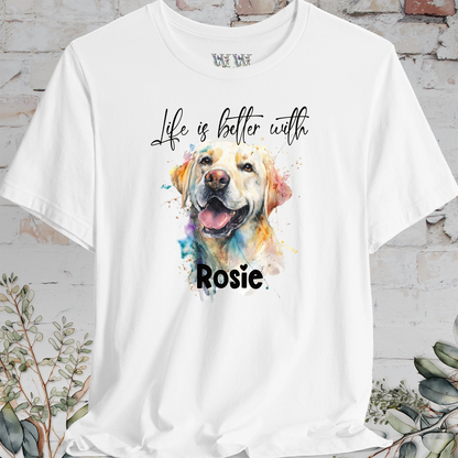 Labrador #2 'Life is better with'  Personalized T shirt
