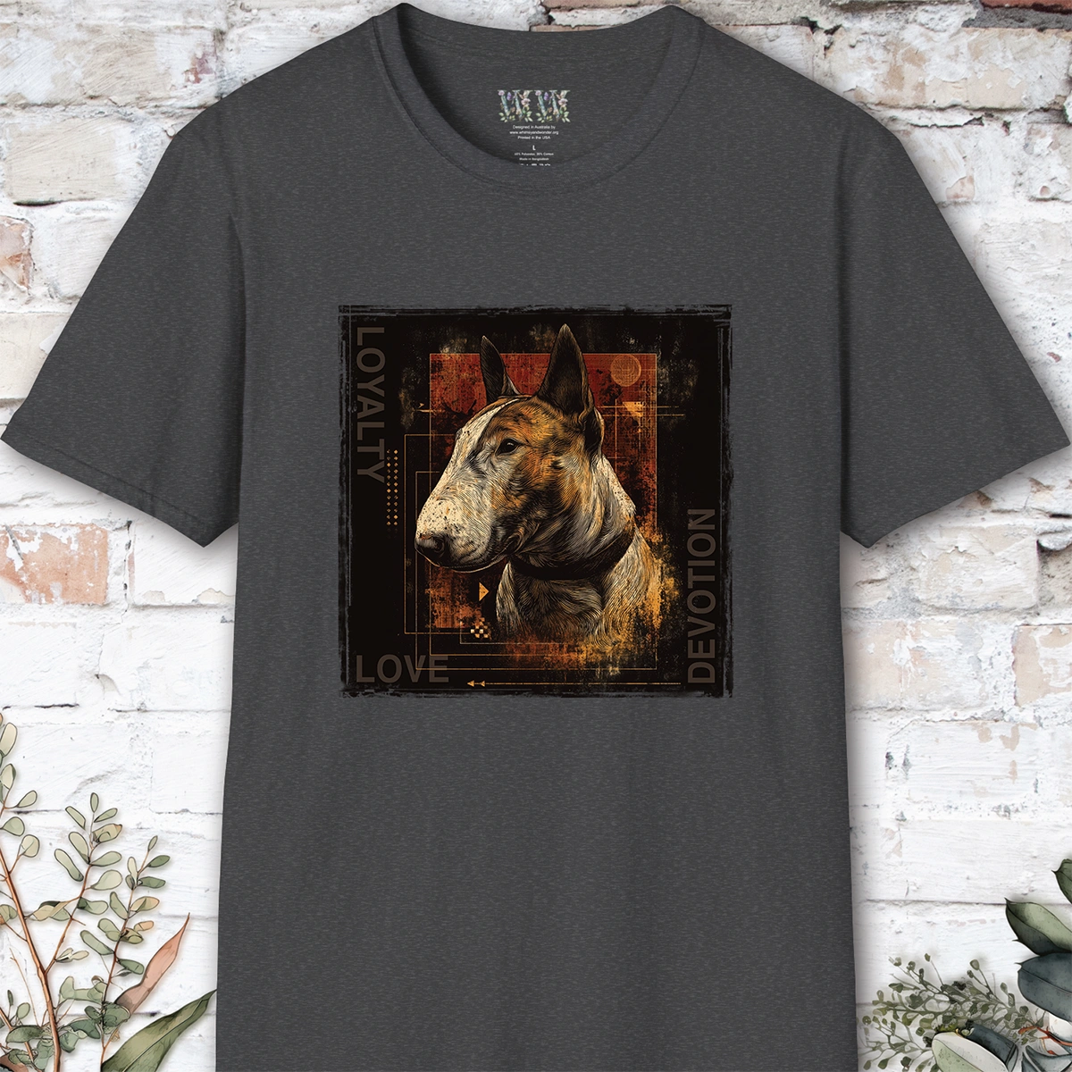 British Bull Terrier #1 Devotion, Loyalty, Love T-Shirt