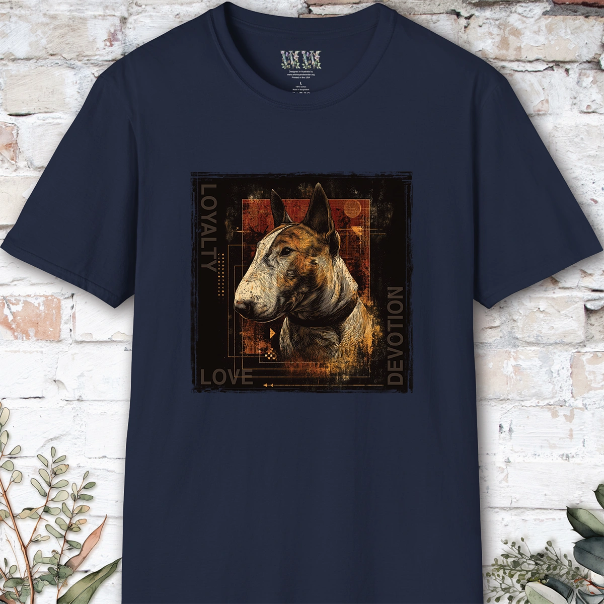 British Bull Terrier #1 Devotion, Loyalty, Love T-Shirt