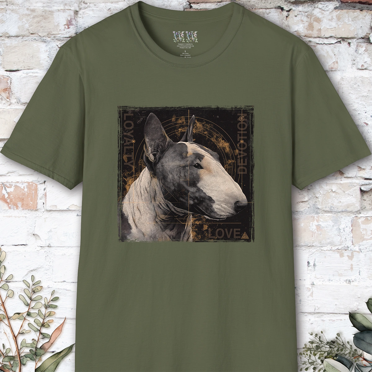 British Bull Terrier #2 Devotion, Loyalty, Love T-Shirt