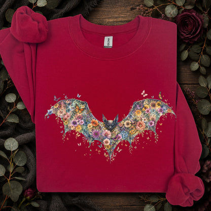 Bat floral butterfly #1, unisex Sweatshirt