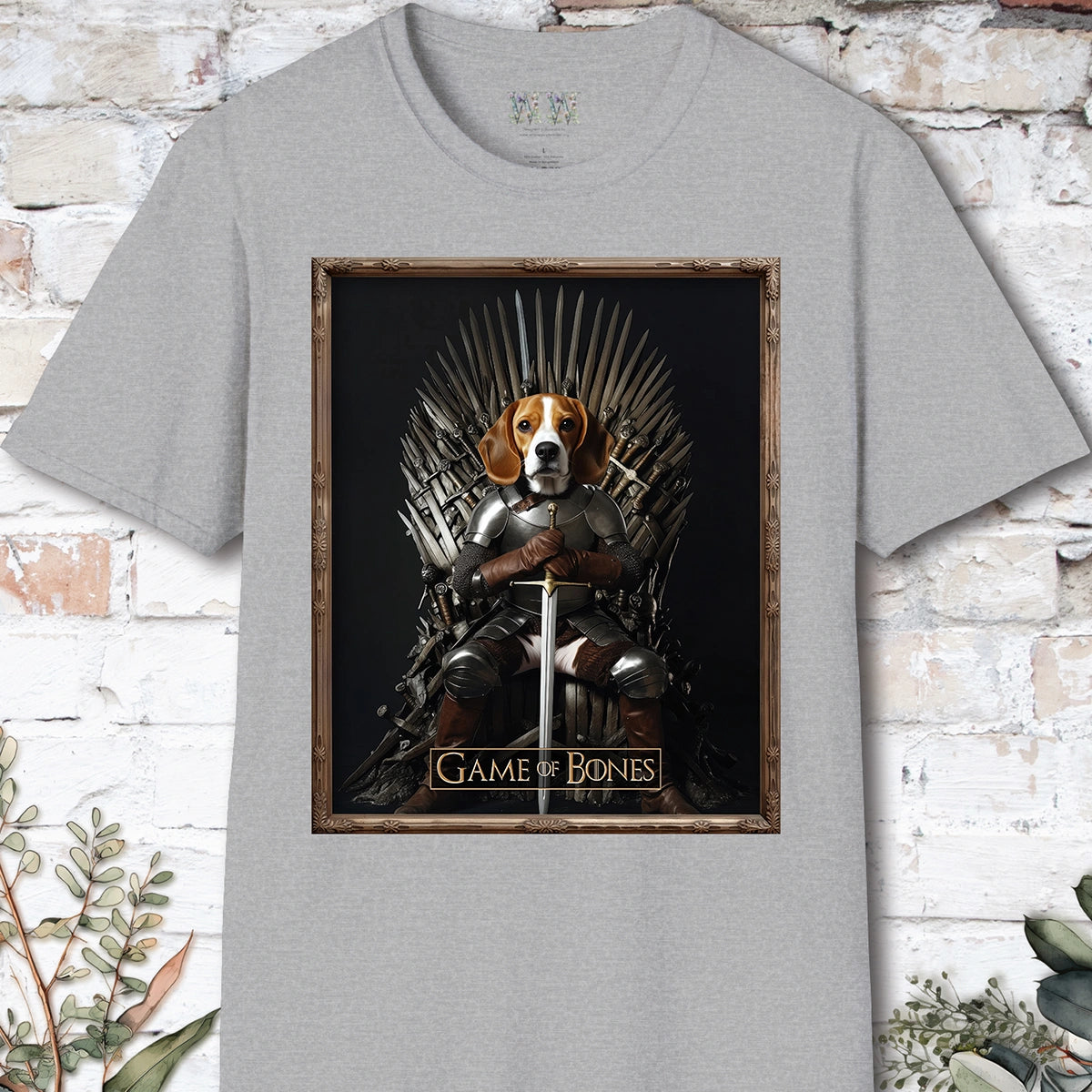 Beagle Game of Bones, Unisex T shirt