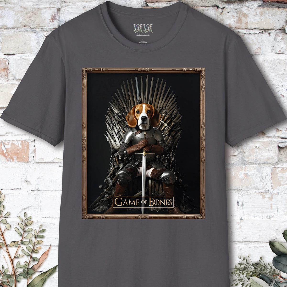 Beagle Game of Bones, Unisex T shirt
