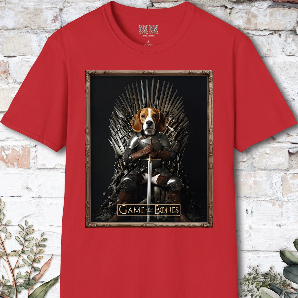 Beagle Game of Bones, Unisex T shirt