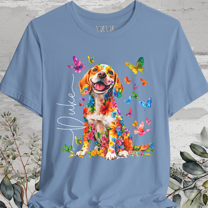 Beagle #1 Floral Personalized T shirt