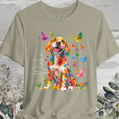 Beagle #1 Floral Personalized T shirt