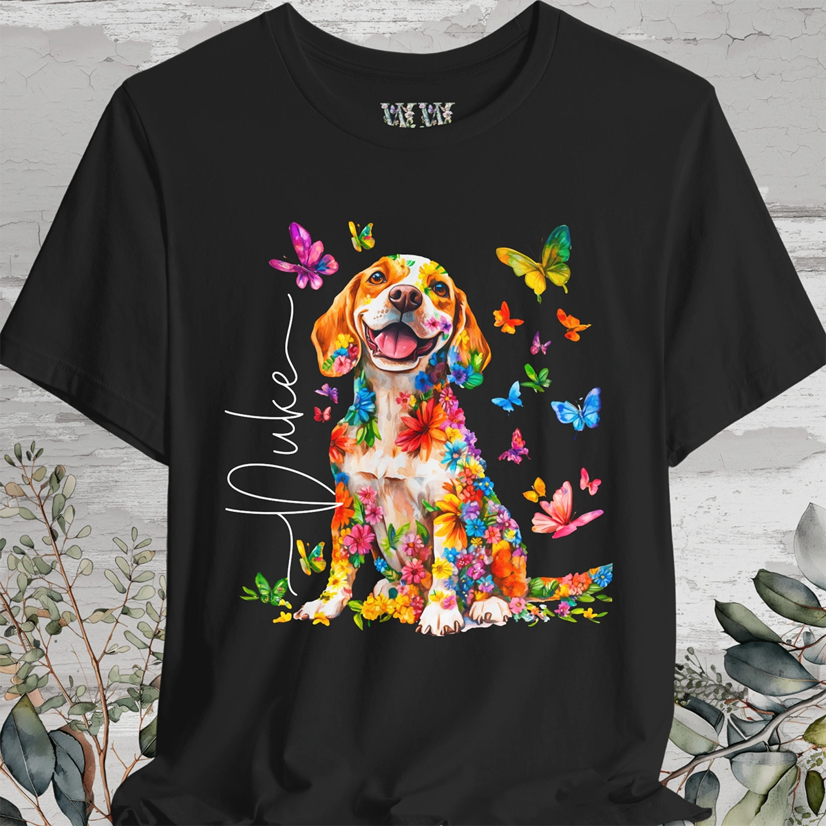 Beagle #1 Floral Personalized T shirt