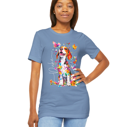 Beagle #2 Floral Personalized T shirt