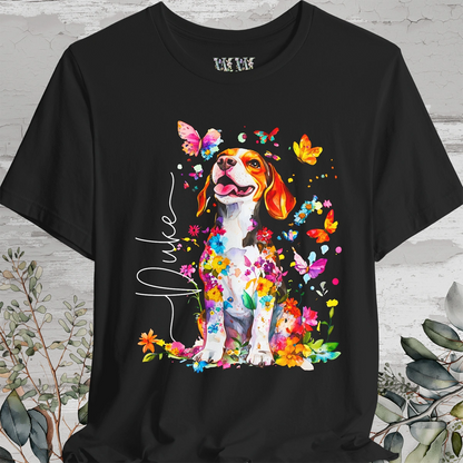 Beagle #2 Floral Personalized T shirt