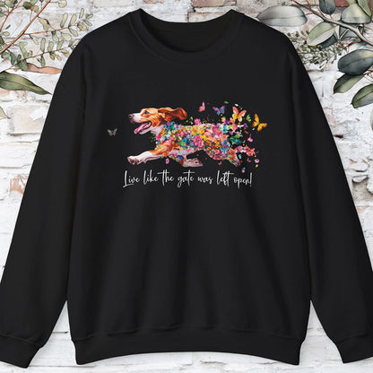 Beagle #2 Live like the gate was left open Personalised Sweatshirt