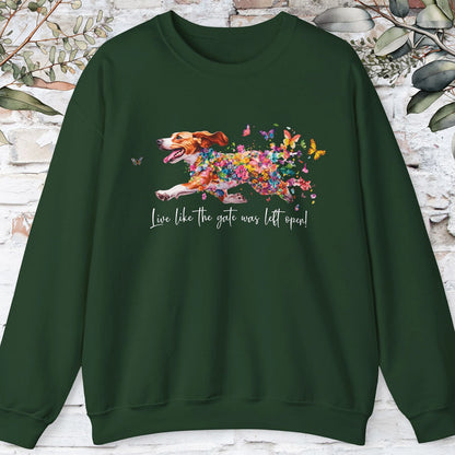 Beagle #2 Live like the gate was left open Personalised Sweatshirt