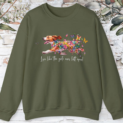 Beagle #2 Live like the gate was left open Personalised Sweatshirt