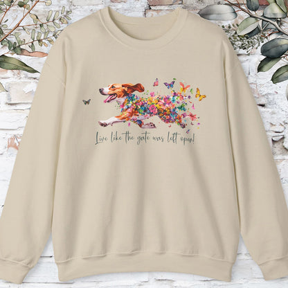 Beagle #2 Live like the gate was left open Personalised Sweatshirt