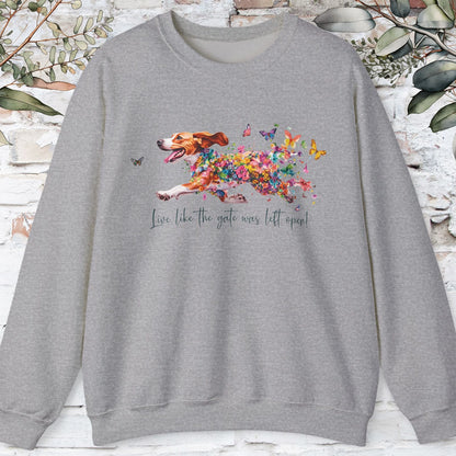 Beagle #2 Live like the gate was left open Personalised Sweatshirt
