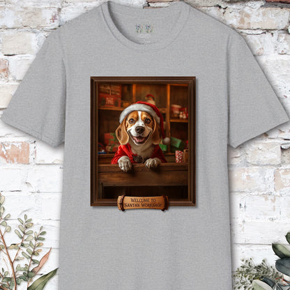 Beagle Santa's Workshop Unisex T shirt