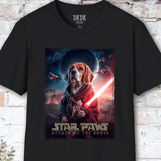 Beagle Star Paws Unisex T shirt