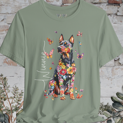 Beauceron Floral Personalized T shirt