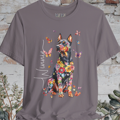 Beauceron Floral Personalized T shirt
