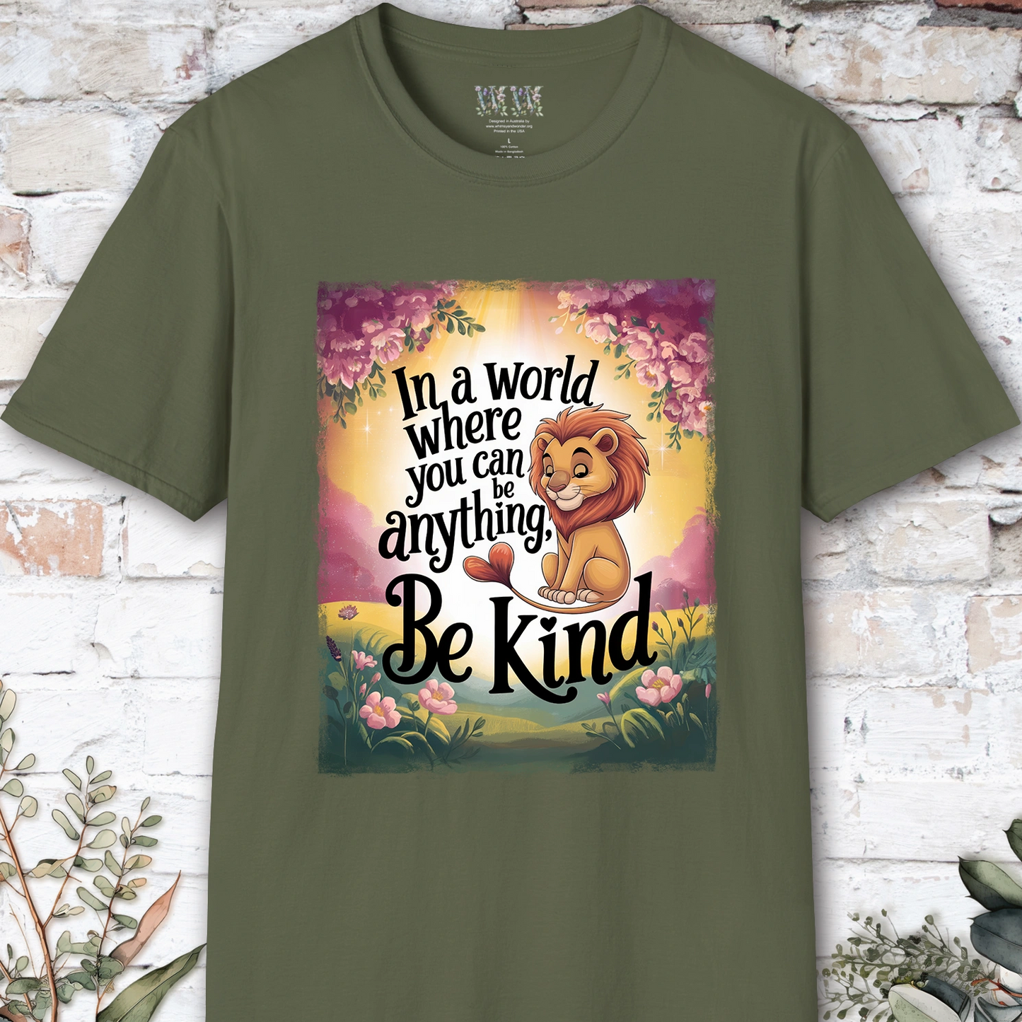 Be Kind #1 Lion unisex T shirt