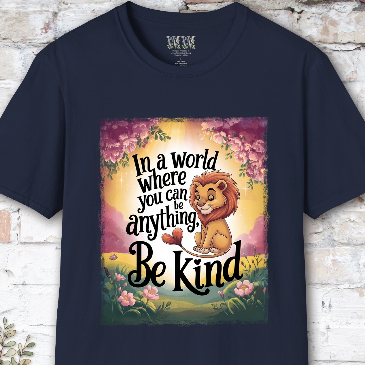 Be Kind #1 Lion unisex T shirt