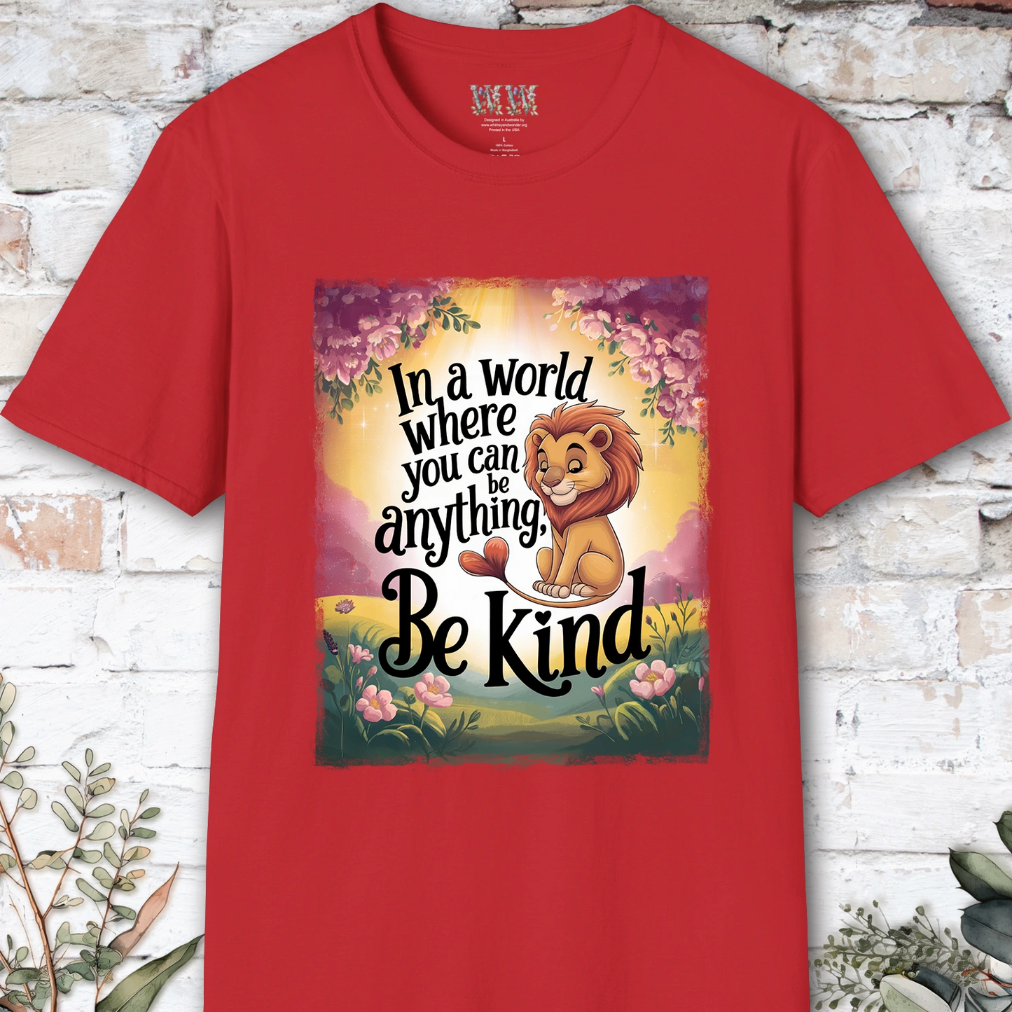 Be Kind #1 Lion unisex T shirt