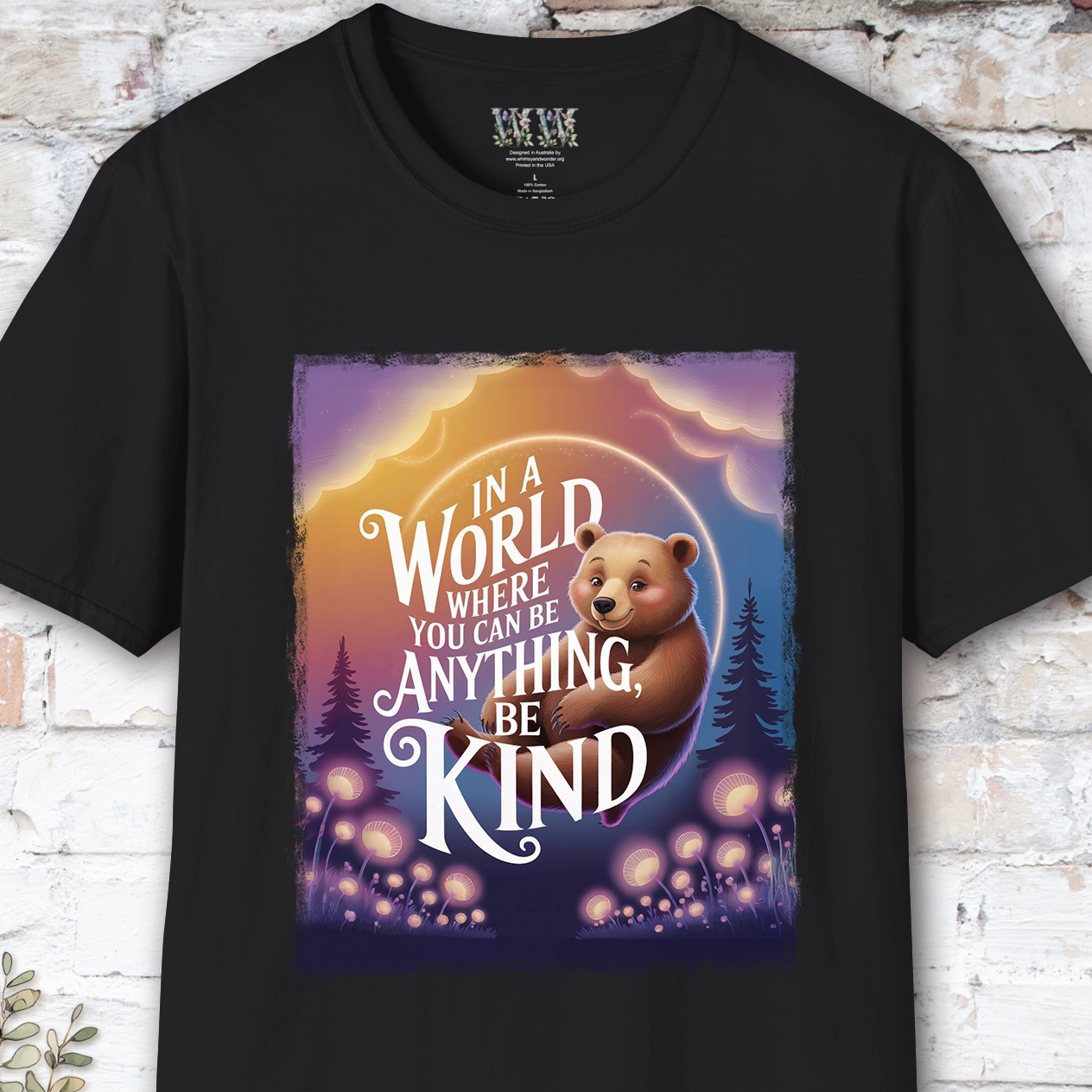 Be Kind #2 Bear unisex T shirt