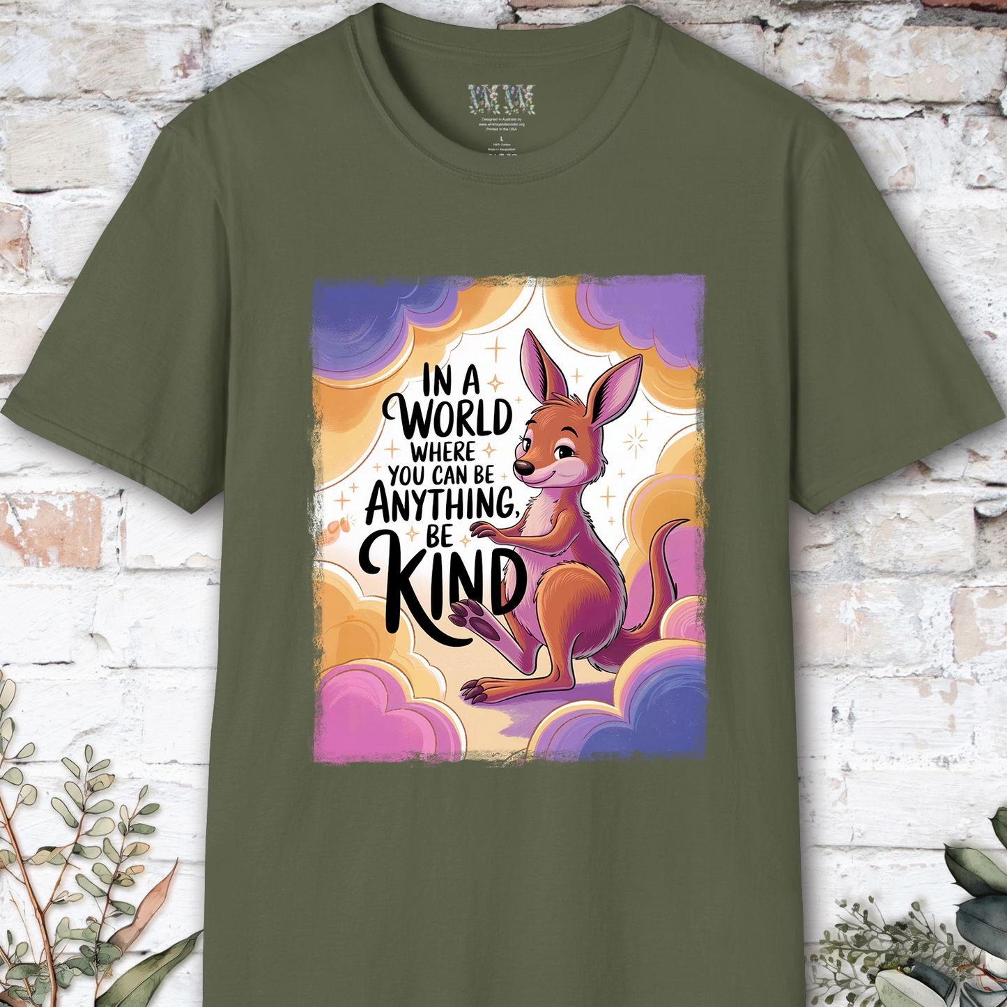 Be Kind #3 Kangaroo unisex T shirt