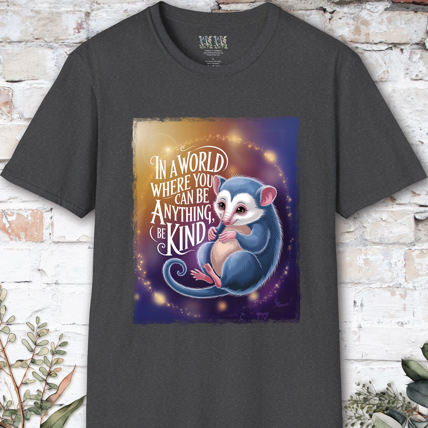 Be Kind #4 Possum unisex T shirt